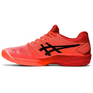 ASICS Women's Solution Speed FF Tokyo Tennis Shoes (Sunrise Red/Eclipse Black) 