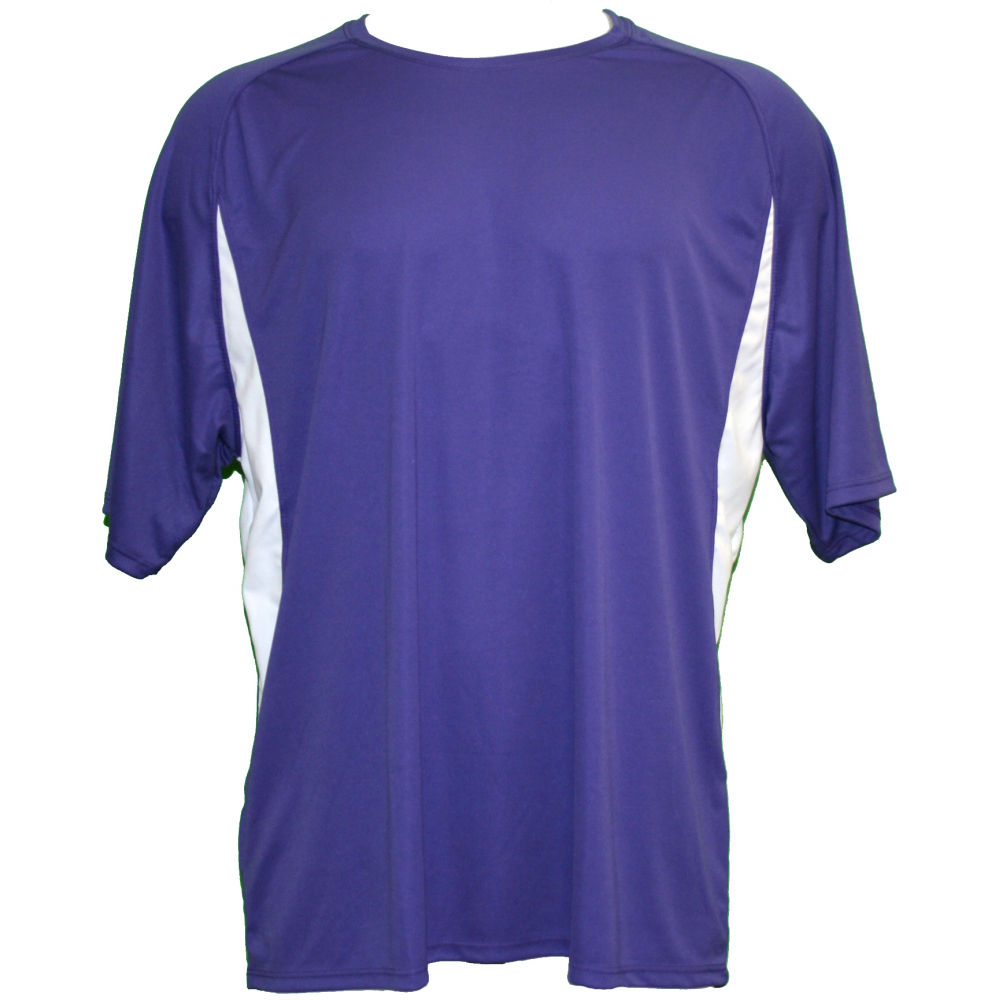 A4 Men's Performance Color Block Crew Shirt (Purple)