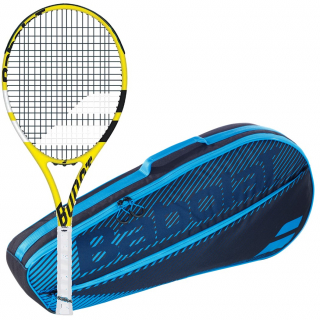 121199-191-751202-146-BNDL Babolat Boost Aero + Blue Club Bag Tennis Starter Bundle