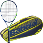 Babolat Boost Drive + Yellow Club Bag Tennis Starter Bundle -