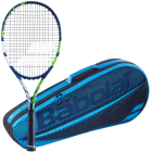 Babolat Boost Drive + Blue Club Bag Tennis Starter Bundle -