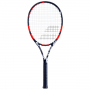 121223-162 Babolat Evoke 105 Strung Tennis Racquet (Black/Orange)