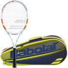 Babolat Evoke 102 W + Yellow Club Bag Tennis Starter Bundle  -
