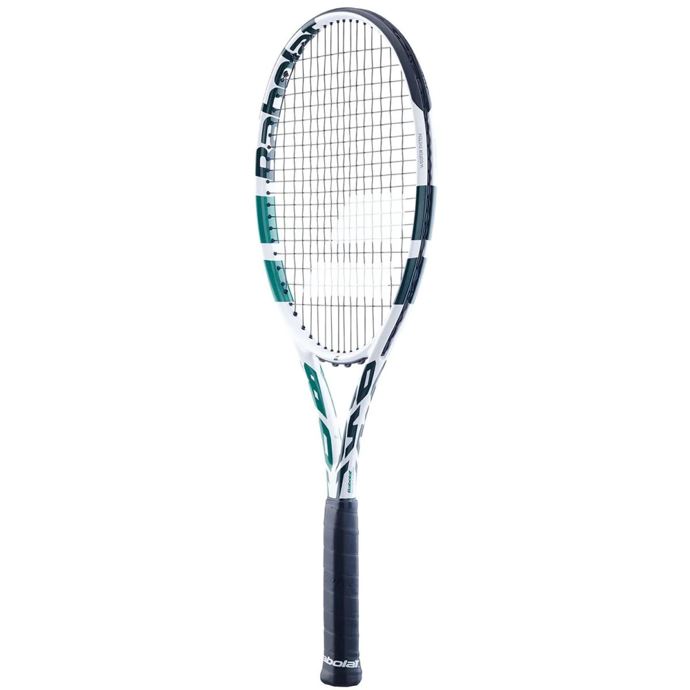 121230 Babolat Boost Wimbledon Tennis Racquet (White) - Angle