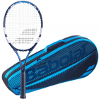 Babolat Eagle Tennis Racquet + Blue Club Bag Tennis Starter Bundle -