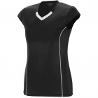 Augusta Women’s Blash Short Sleeve Tennis Jersey (Black) -