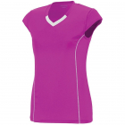 Augusta Women’s Blash Short Sleeve Tennis Jersey (Pink) -