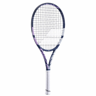 Babolat Pure Drive 25 Junior Tennis Racquet (Blue/Pink) bundled w Blue Essentials Racquet Holder