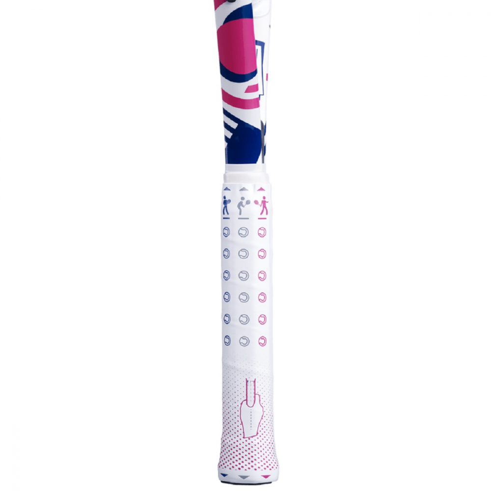 140492 Babolat B'Fly Junior 21 Inch Tennis Racquet (White/Pink) - Handle
