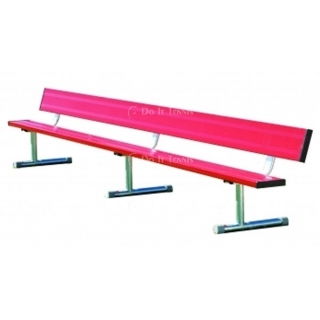 15' Permanent Bench w/o Back (Assorted Colors)
