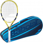 Babolat Aero 112 + Blue Club Bag Tennis Starter Bundle -