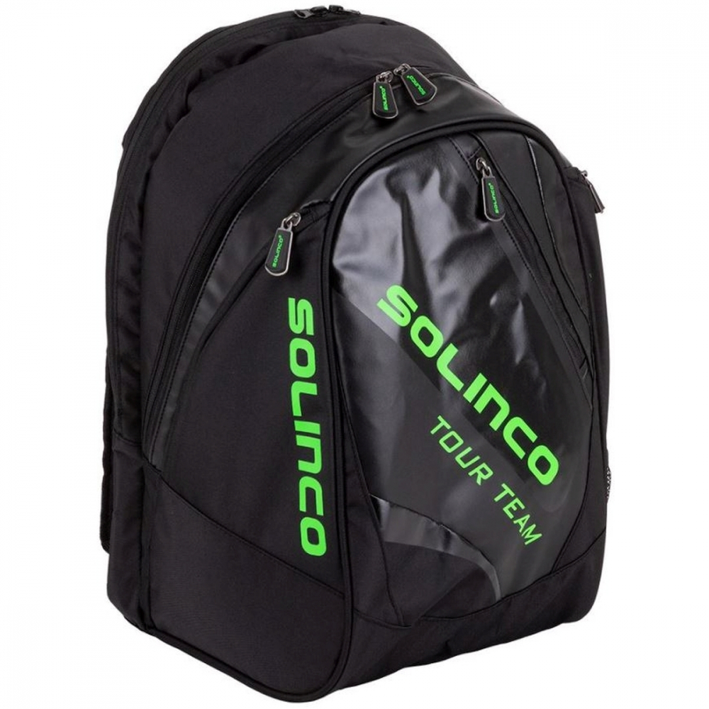 1920118 Solinco Tour Tennis Backpack (Black/Neon Green)