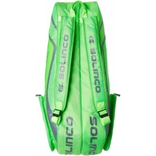 1920221 Solinco Tour 6 Pack Tennis Racquet Bag (Neon Green)
