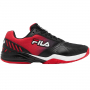 1PM00595-014 Fila Men's Volley Zone Pickleball Shoes (Black/White/Red)