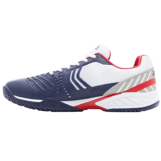 1TM00058-125 Fila Men's Axilus 2 Energized Tennis Shoes (White/Navy/Red) - Left