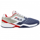 Fila Men’s Axilus 2 Energized Tennis Shoes (White/Navy/Red) -