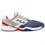 1TM00058-125 Fila Men's Axilus 2 Energized Tennis Shoes (White/Navy/Red) - Right