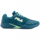 Fila Men’s Axilus 2 Energized Tennis Shoes (Blue Coral/Green Ash/White) -