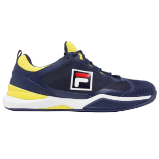1TM01814-424 Fila Men's Speedserve Energized Tennis Shoes (Navy/Buttercup/White)  Right