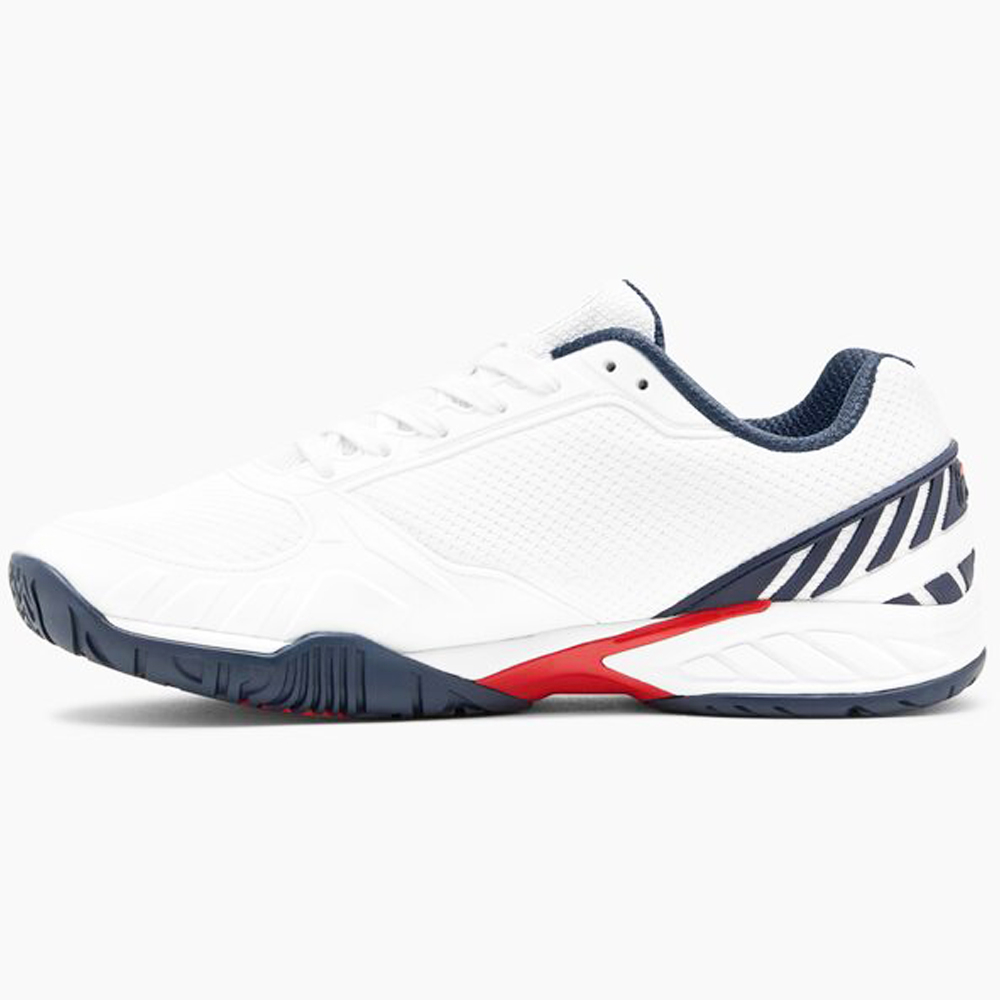 Fila Men's Volley Zone Pickleball Court Shoes (WHT/FNVY/FRED)