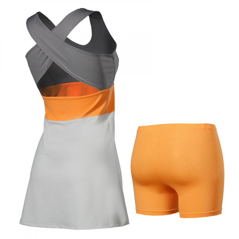 Yonex Women's Bencic French Open Tennis Dress (Gray)
