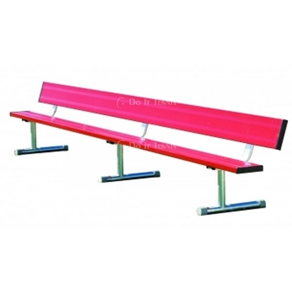 21' Permanent Bench w/o Back (Assorted Colors), #BEPD21C