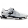 210731-1EM Lotto Men's Mirage 100 Clay Tennis Shoes (White/Black/Silver Metal) - Right