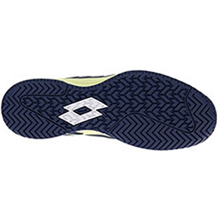 navy blue and yellow tennis shoes