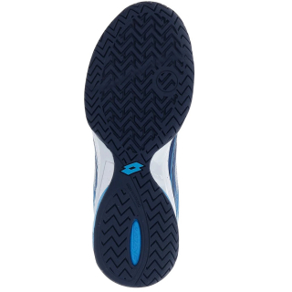 210734-8T4 Lotto Men's Mirage 300 II Clay Tennis Shoes (Navy Blue/White/Blue Ocean) - Sole