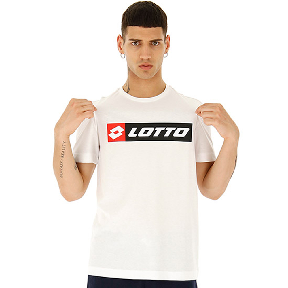 Lotto Men's Logo Tee (Bright White)