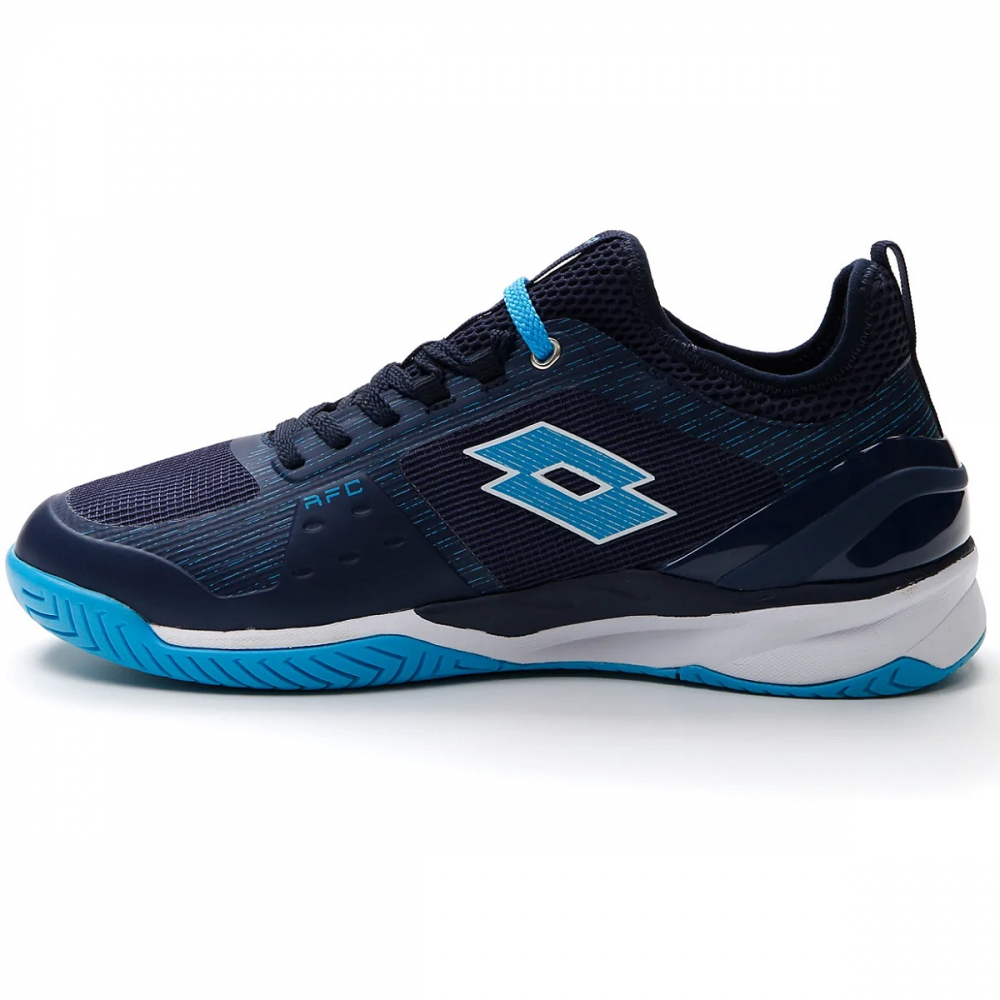 213627-8SR Lotto Men's Mirage 200 Speed Tennis Shoes (Navy Blue/Blue Ocean/White) - Left