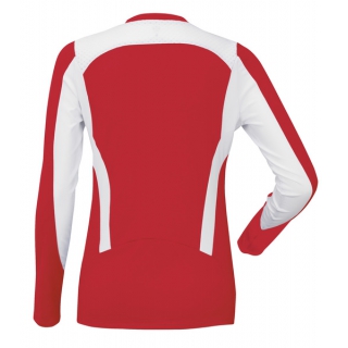 DUC Roll Women's Longsleeve Tennis Shirt (Red/White) [SALE]