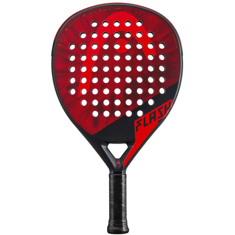 226133-CP Head Flash Padel Racket (Red/Black)