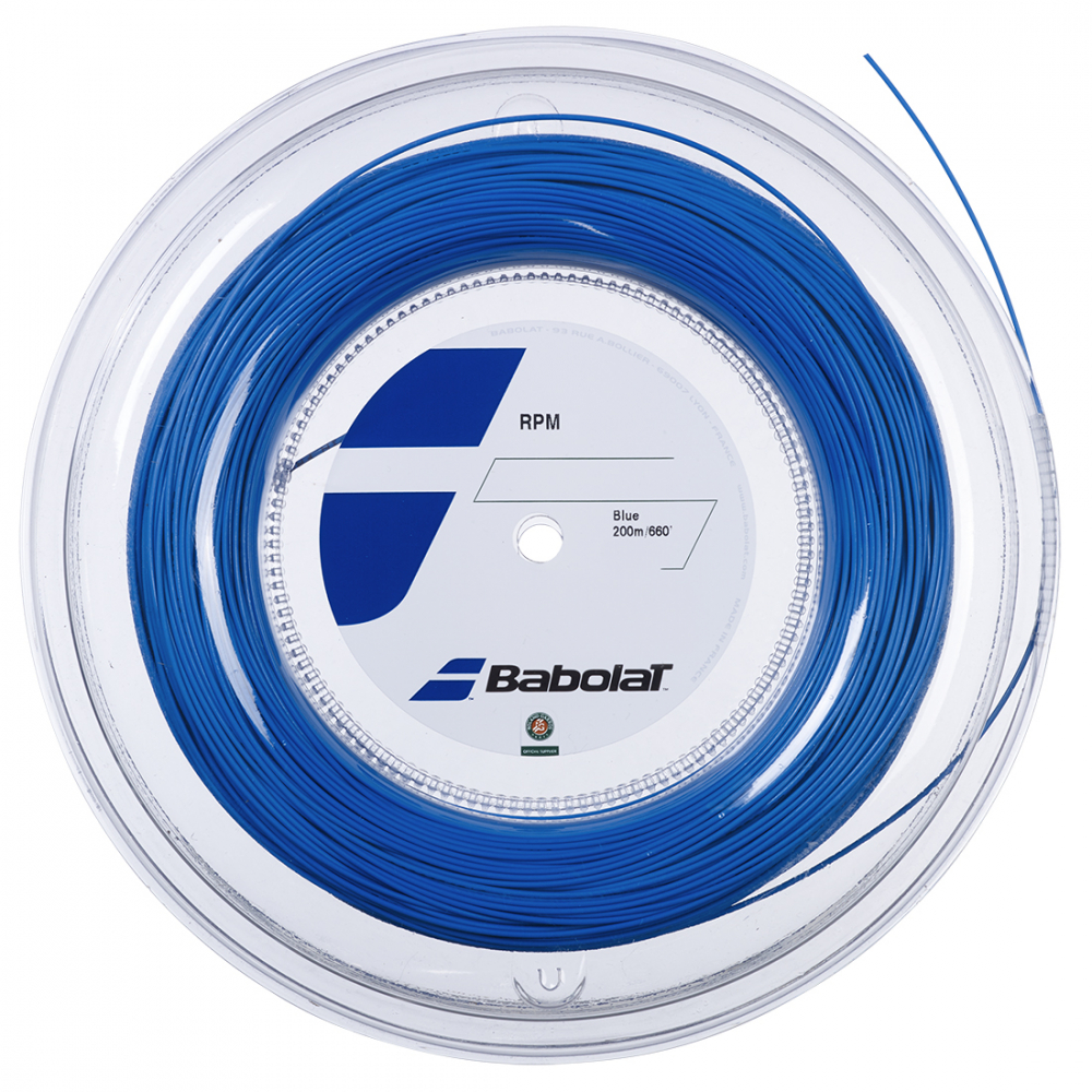 Babolat RPM Power 17g Tennis String Reel (Electric Blue)