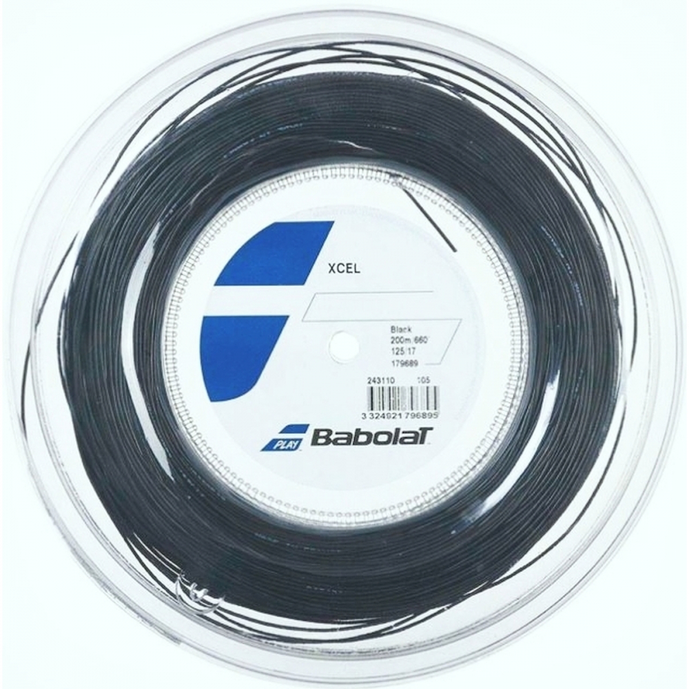 243110-105 Babolat Xcel Black Tennis String (Reel)