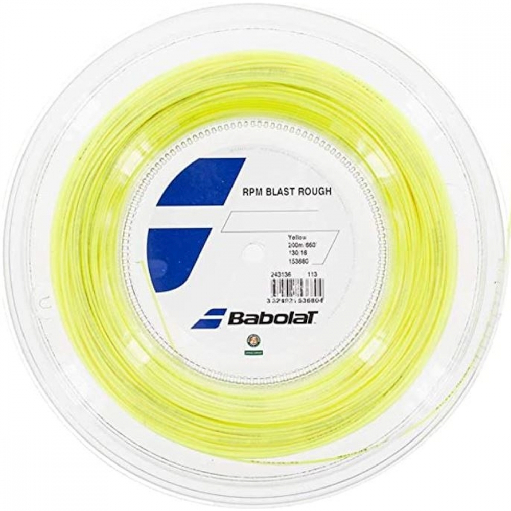 243140-113 Babolat Rpm Rough Tennis String Reel (Yellow)
