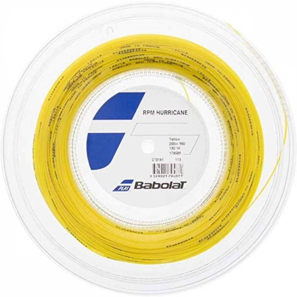 243141-113 Babolat Rpm Hurricane Yellow Tennis String (Reel)