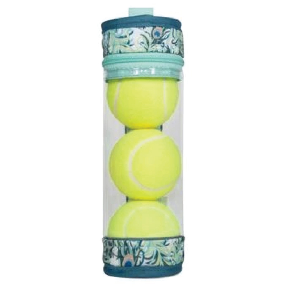 cinda b Peacock Tennis Ball Case