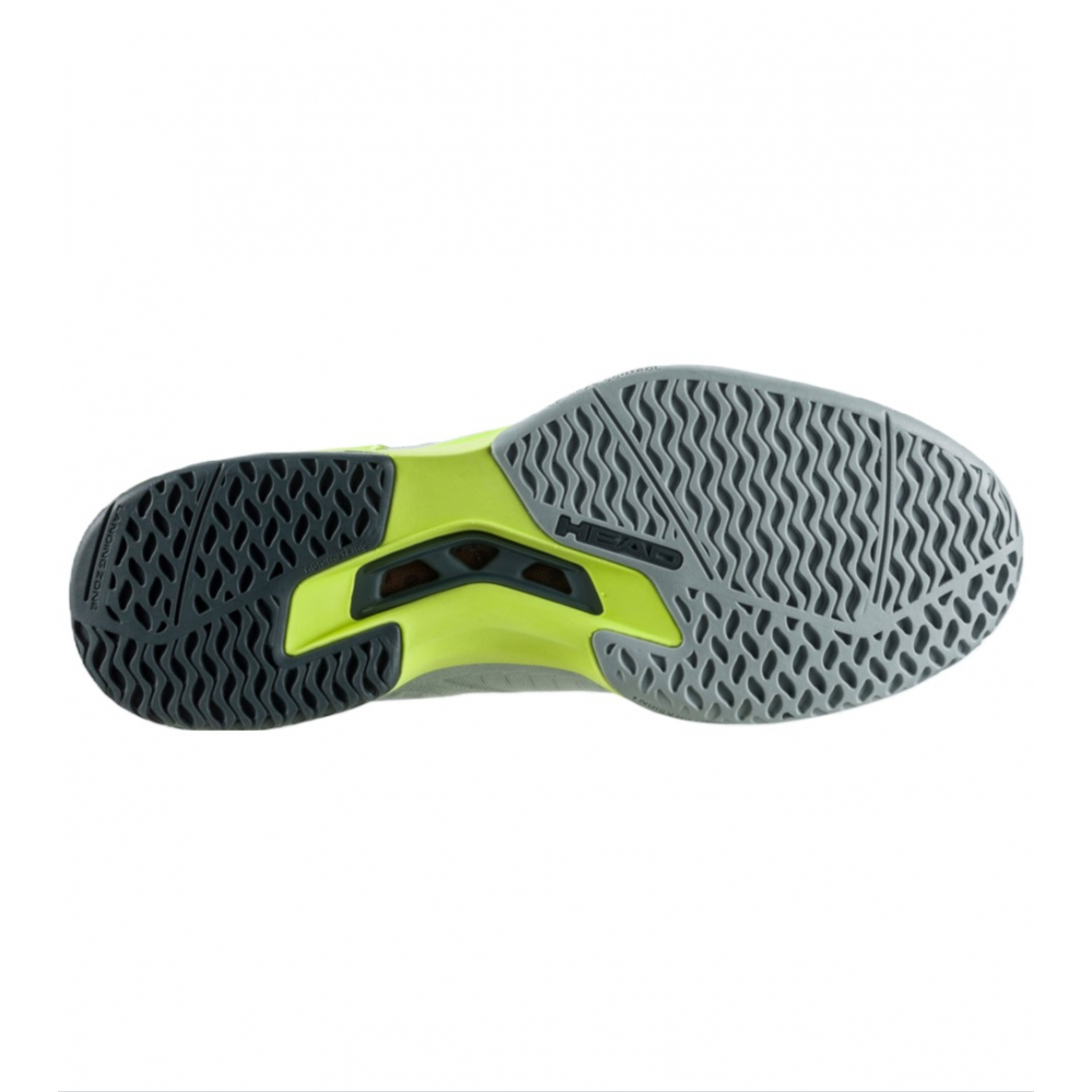 273062-GRYE Head Men's Sprint Pro 3.5 Tennis Shoes (Grey/Yellow) Sole