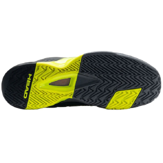273102.PICKLEBALL Head Men's Revolt Pro 4.0 Pickleball Shoes (Black/Yellow) - Sole