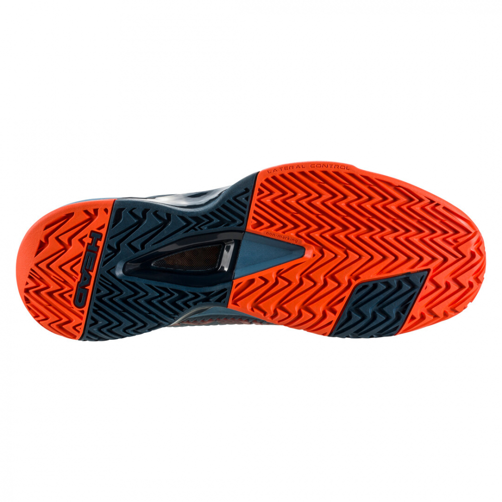 Head Men's Revolt Pro 4.0 Tennis Shoes (Bluestone/Orange)