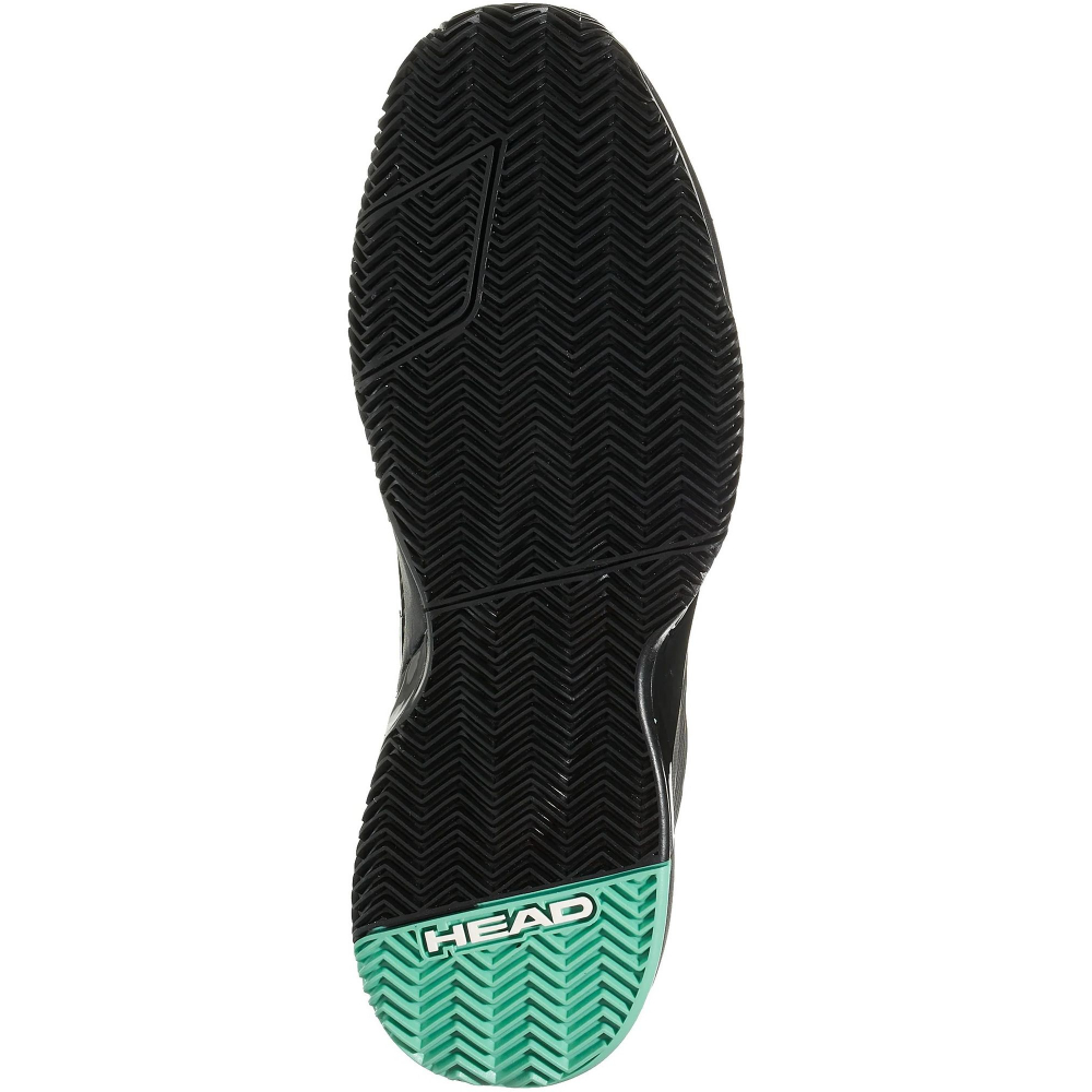 273213-BKTE Head Men's Revolt Pro 4.0 Clay Court Tennis Shoes (Black/Teal)