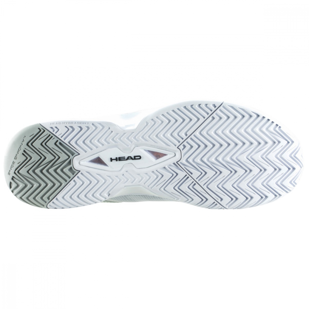 273242 Head Men's Revolt Evo 2.0 Tennis Shoes (White/Grey) - Sole