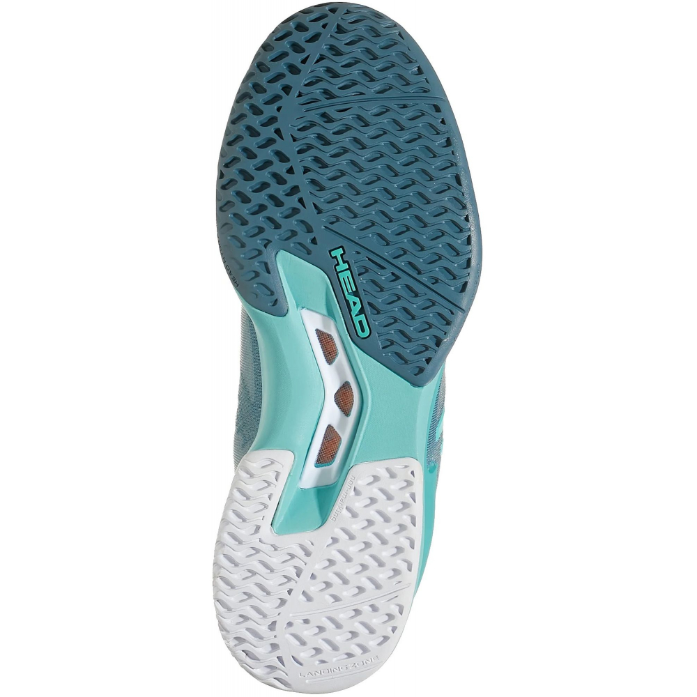 274022-BSTE Head Women's Sprint Pro 3.5 Tennis Shoes (Bluestone/Teal)