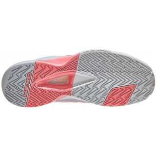 274102 Head Women's Revolt Pro 4.0 Tennis Shoes (Grey/Coral)