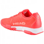 274122 Head Women's Revolt Pro 4.0 Tennis Shoes (Coral/White) - Left