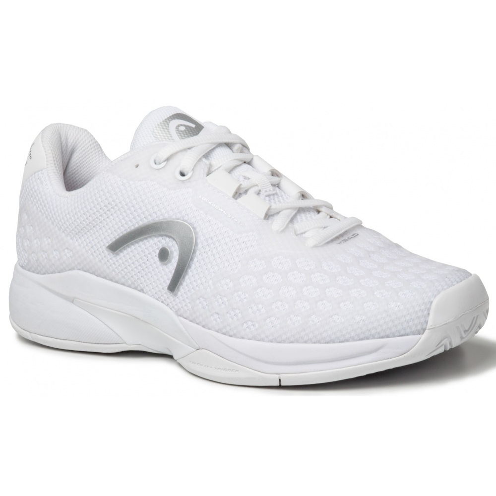 Head Women's Revolt Pro 3.0 Tennis Shoes (White Silver)
