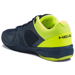 Head Junior Revolt Pro 2.5 Tennis Shoes (Dark Blue/Neon Yellow)