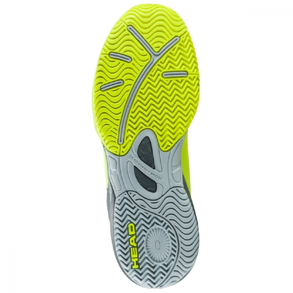 275102.PADEL HEAD Sprint 3.5 Junior Padel Shoes (Yellow/Grey) - Sole