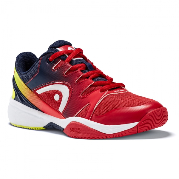 Head Sprint 2.0 Junior Tennis Shoes (Red/Black) - Do It Tennis